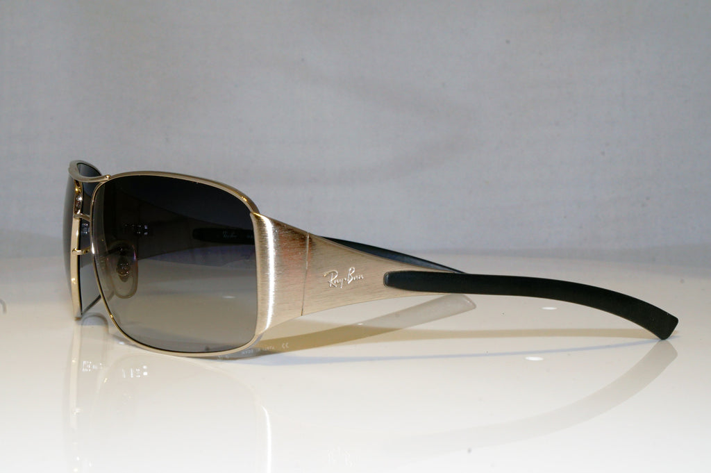 RAY-BAN Mens Designer Sunglasses Silver Rectangle RB 3320 042/8G 16553