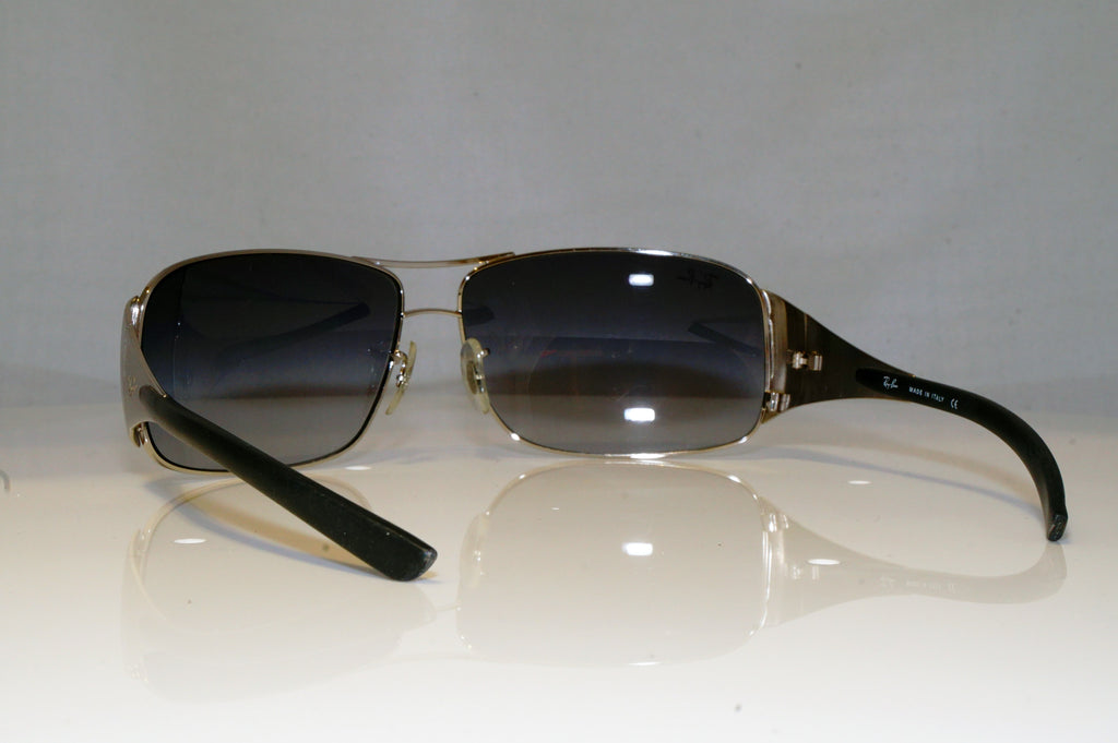 RAY-BAN Mens Designer Sunglasses Silver Rectangle RB 3320 042/8G 16553