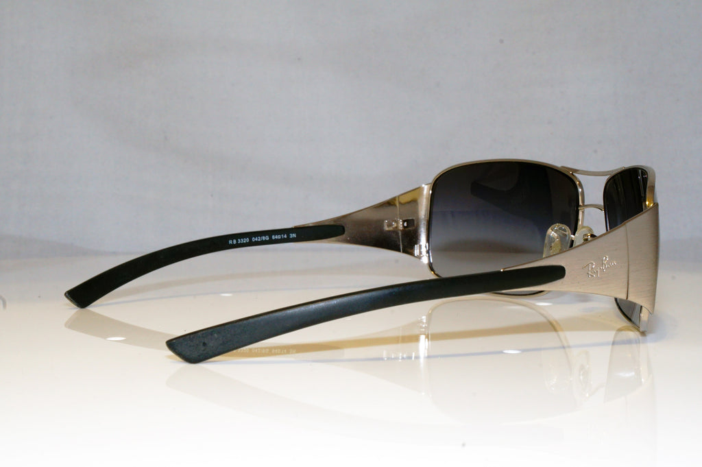 RAY-BAN Mens Designer Sunglasses Silver Rectangle RB 3320 042/8G 16553