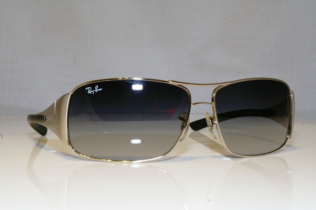 RAY-BAN Mens Designer Sunglasses Silver Rectangle RB 3320 042/8G 16553
