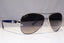 BVLGARI Mens Womens Unisex Diamante Sunglasses Blue Pilot 6080 102/T3 21657
