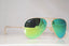 RAY-BAN Mens Designer Polarized Sunglasses Green Aviator RB 3025 112/P9 15145