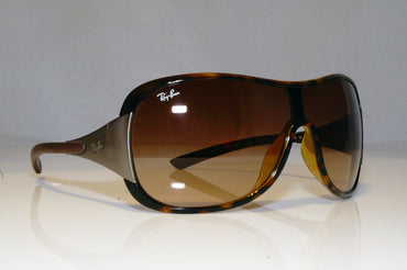 RAY-BAN Mens Unisex Designer Sunglasses Brown Shield RB 4091 710/13 16597