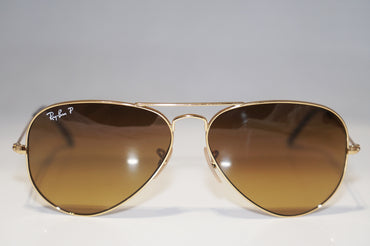 RAY-BAN Mens Designer Polarized Sunglasses Brown Aviator RB 3025 001/M2 15240