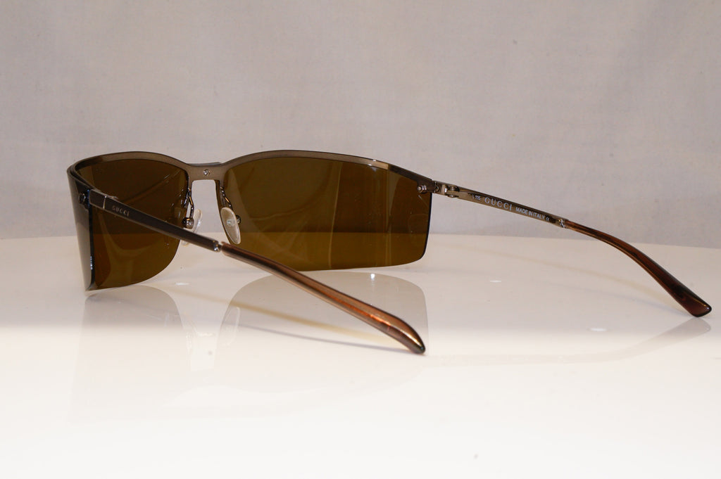 GUCCI Mens Polarized Vintage Sunglasses Brown Rectangle GG 1712 831TQ 21320