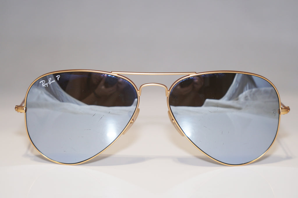 RAY-BAN Mens Designer Polarized Sunglasses Chrome Aviator RB 3025 112/W3 15140
