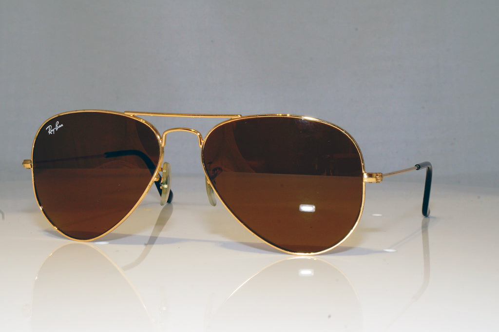 RAY-BAN Mens Designer Sunglasses Gold Aviator RB 3025 001/33 16544