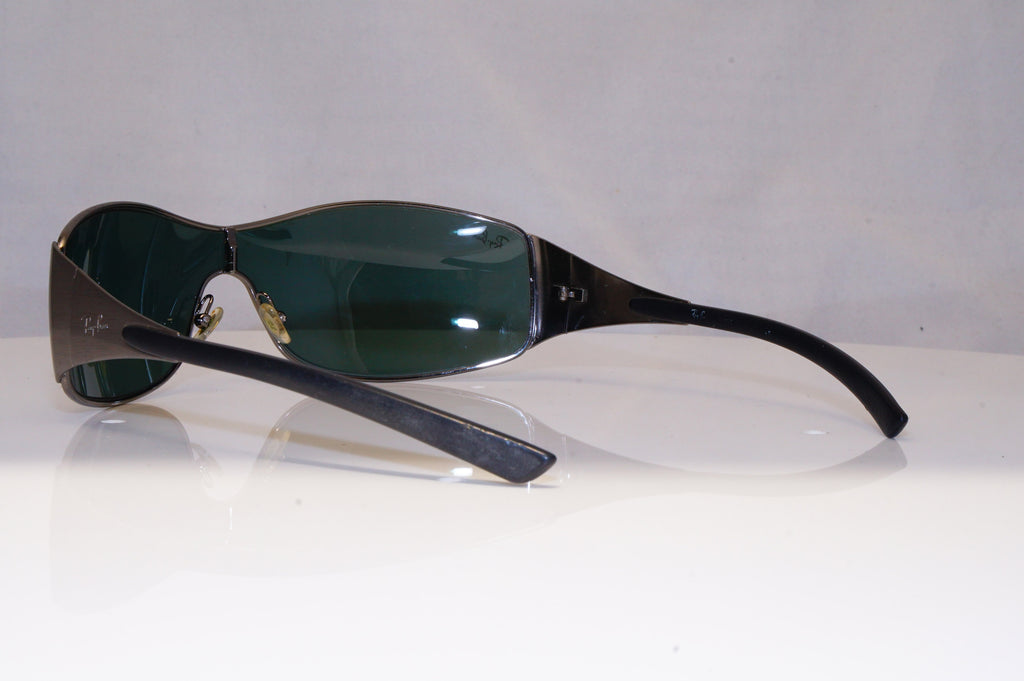 RAY-BAN Mens Vintage 1990 Designer Sunglasses Silver Shield RB 3258 041/71 21325
