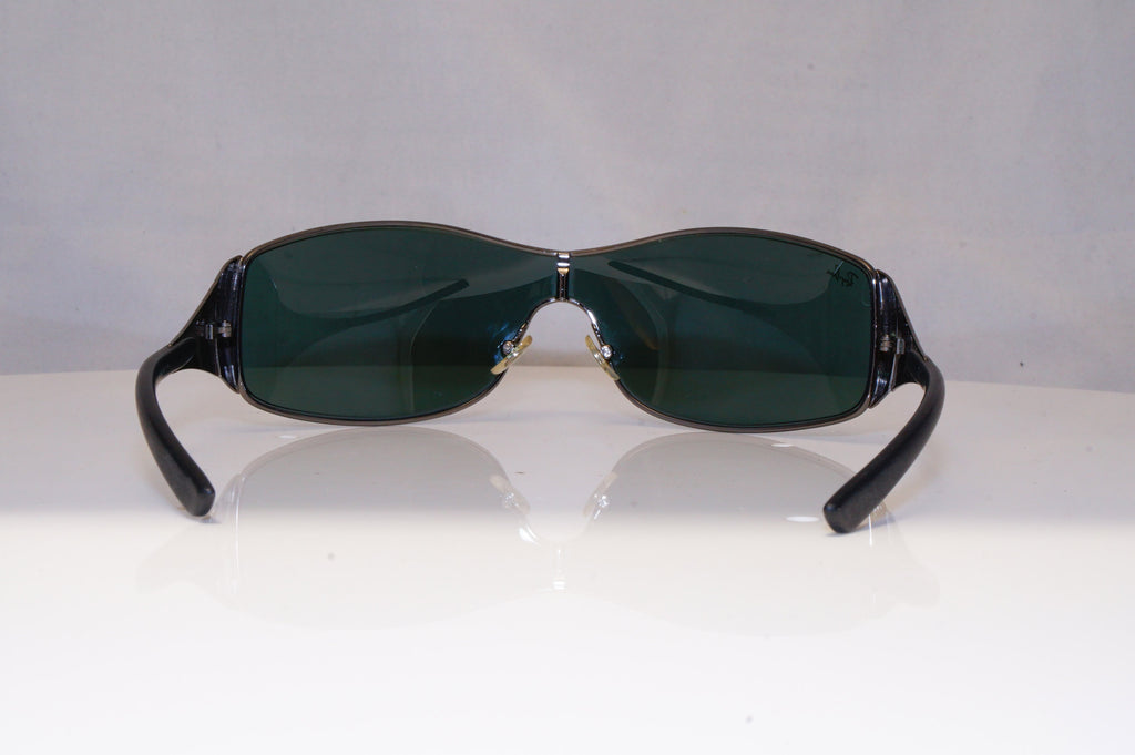 RAY-BAN Mens Vintage 1990 Designer Sunglasses Silver Shield RB 3258 041/71 21325