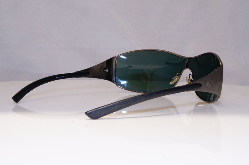 RAY-BAN Mens Vintage 1990 Designer Sunglasses Silver Shield RB 3258 041/71 21325