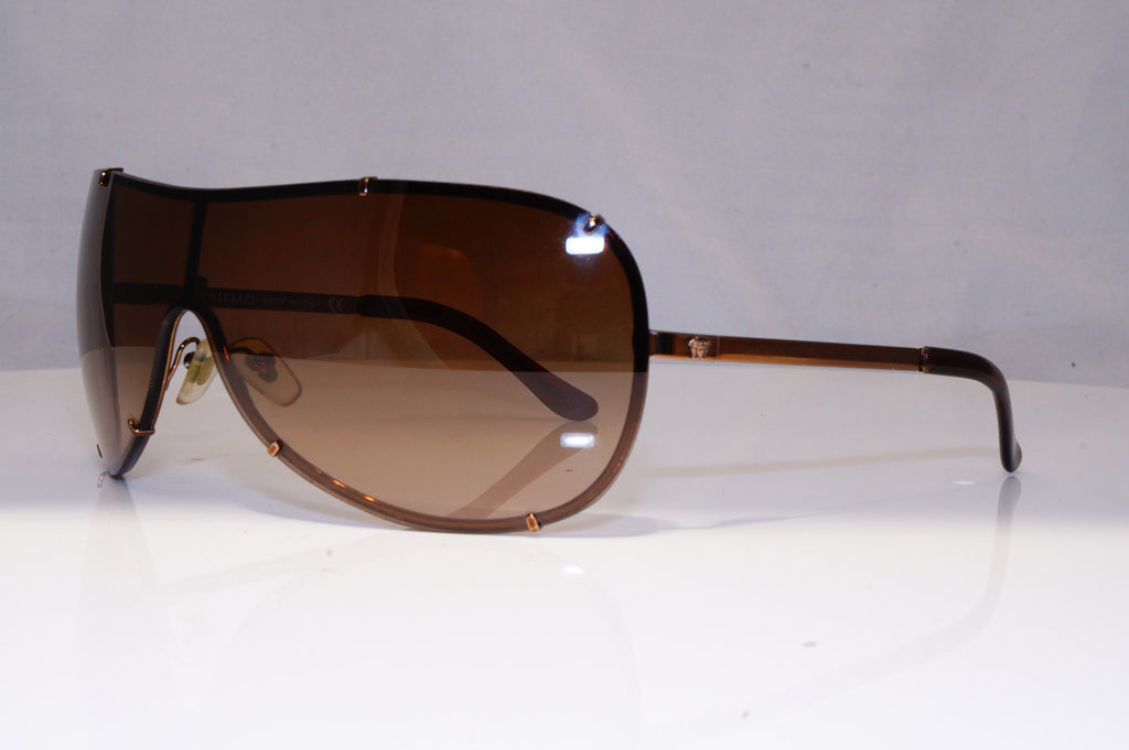 VERSACE Mens Womens Designer Sunglasses Brown Shield 2051 1061/13 21313