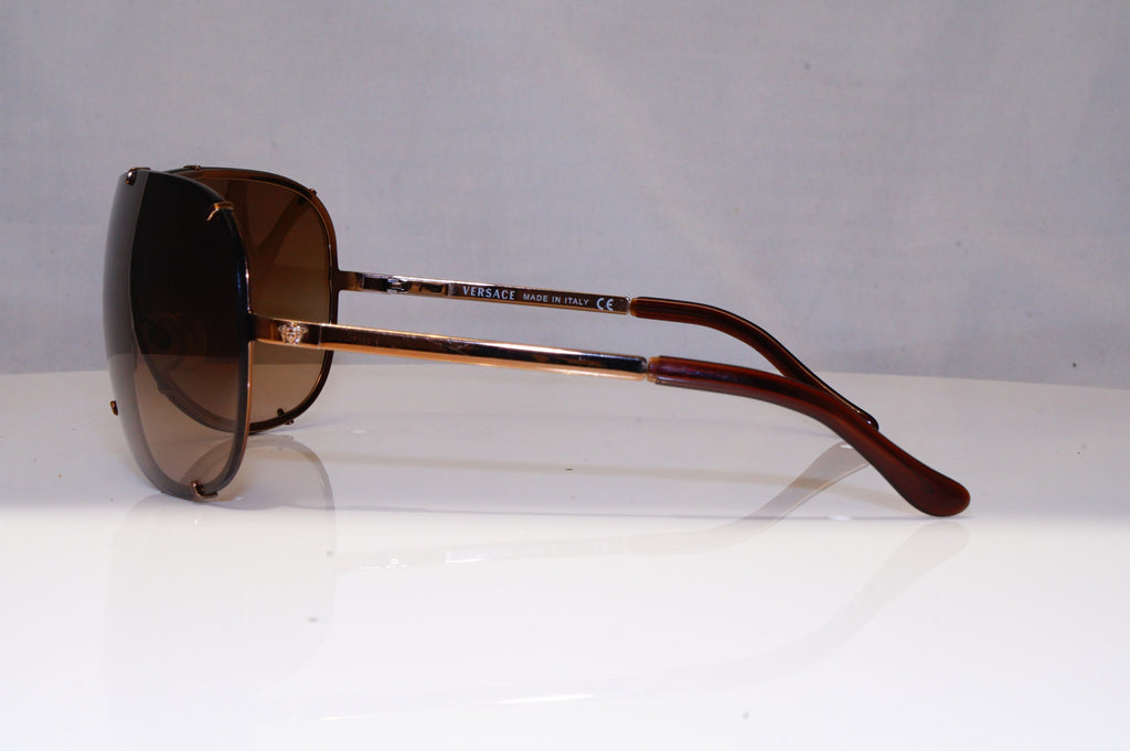 VERSACE Mens Womens Designer Sunglasses Brown Shield 2051 1061/13 21313