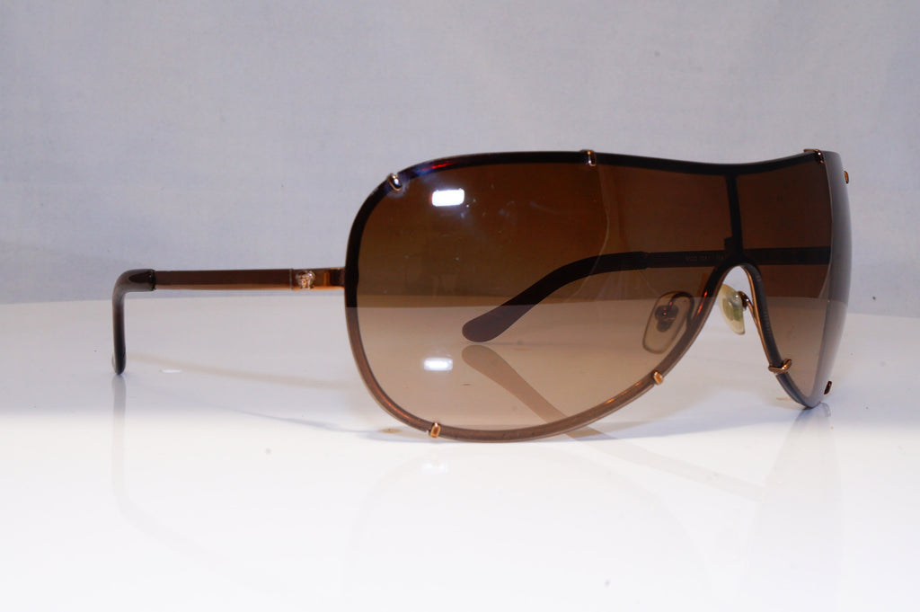 VERSACE Mens Womens Designer Sunglasses Brown Shield 2051 1061/13 21313