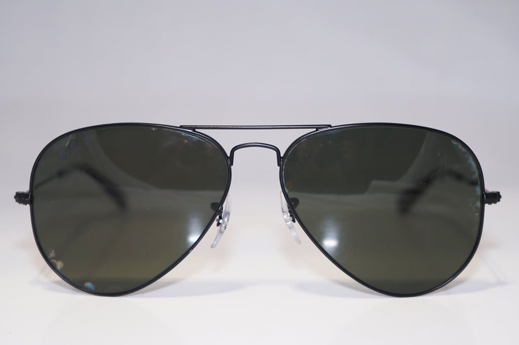 RAY-BAN Mens Designer Polarized Sunglasses Black Aviator RB 3025 W3361 15054