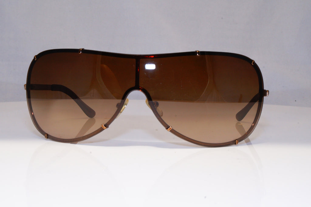 VERSACE Mens Womens Designer Sunglasses Brown Shield 2051 1061/13 21313