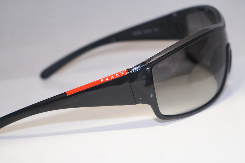 PRADA Mens Designer Sunglasses Black Wrap SPS 05G 1AB-5D1 14963