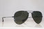 RAY-BAN Mens Designer Polarized Sunglasses Black Aviator RB 3025 W3361 15054