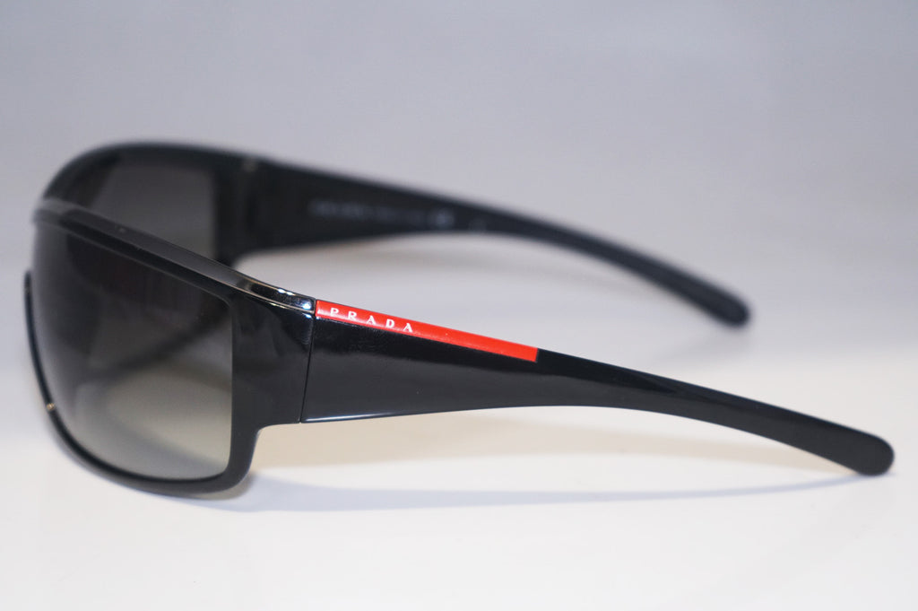 PRADA Mens Designer Sunglasses Black Wrap SPS 05G 1AB-5D1 14963