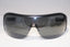 GIORGIO ARMANI Mens Unisex Designer Ski Sunglasses Black Shield GA 515 14819