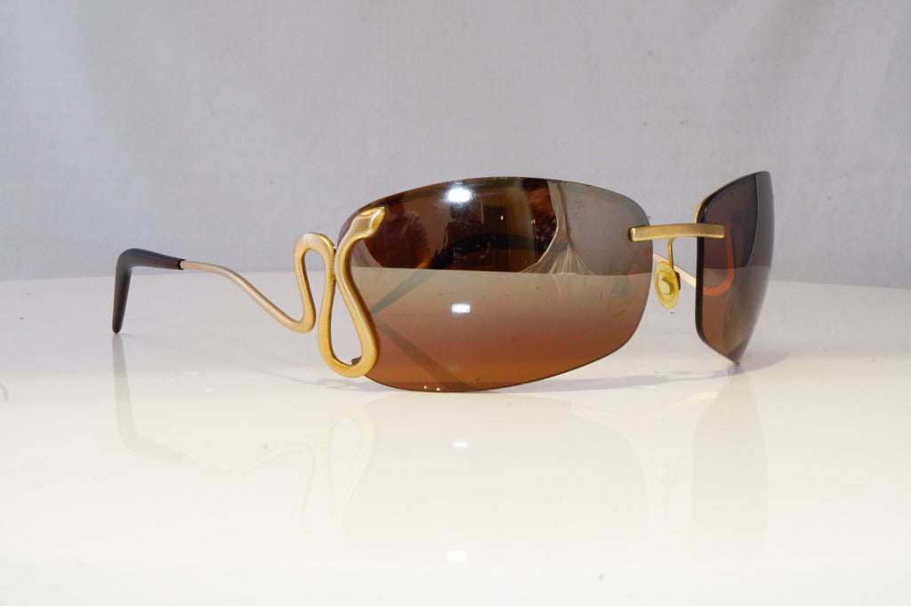 ROBERTO CAVALLI Womens Mirror Designer Sunglasses Gold SNAKE EGEO 99S 184 18596