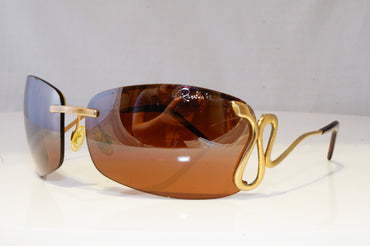 ROBERTO CAVALLI Womens Mirror Designer Sunglasses Gold SNAKE EGEO 99S 184 18596