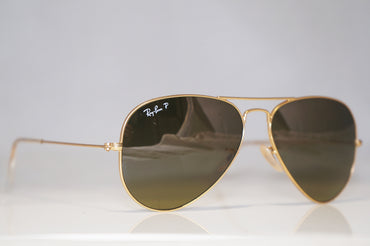 RAY-BAN Mens Designer Polarized Sunglasses Brown Aviator RB 3025 112/4L 15275