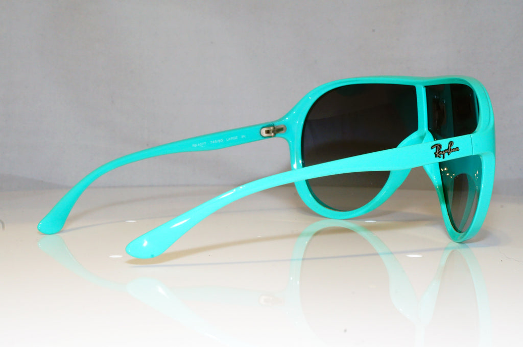 RAY-BAN Mens Unisex Designer Sunglasses Teal Shield RB 4077 749/8G 16627