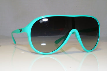 RAY-BAN Mens Unisex Designer Sunglasses Teal Shield RB 4077 749/8G 16627