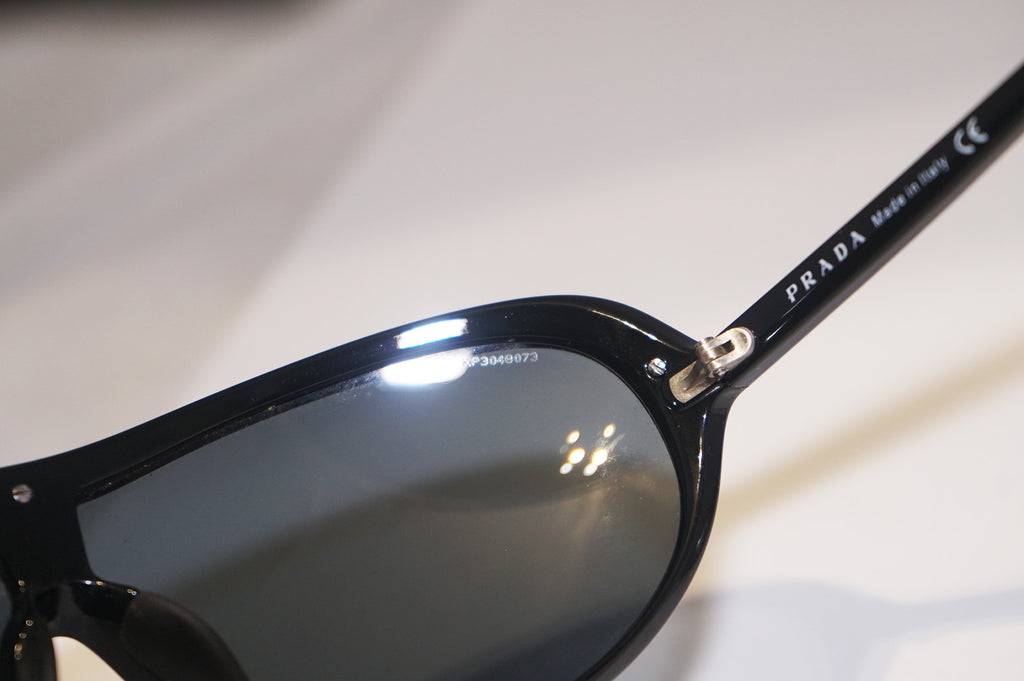 PRADA Mens Designer Sunglasses Black Wrap SPS 10G 1AB-1A1 14935