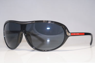 PRADA Mens Designer Sunglasses Black Wrap SPS 10G 1AB-1A1 14935