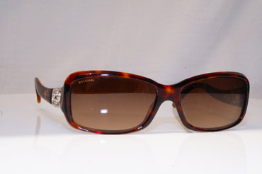 BVLGARI Womens Diamante Boxed Designer Sunglasses Brown 8021-B 851/13 15742