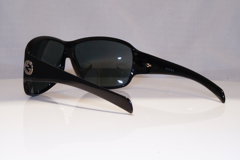 GUCCI Womens Oversized Designer Sunglasses Black Wrap GG 2537 584 21398