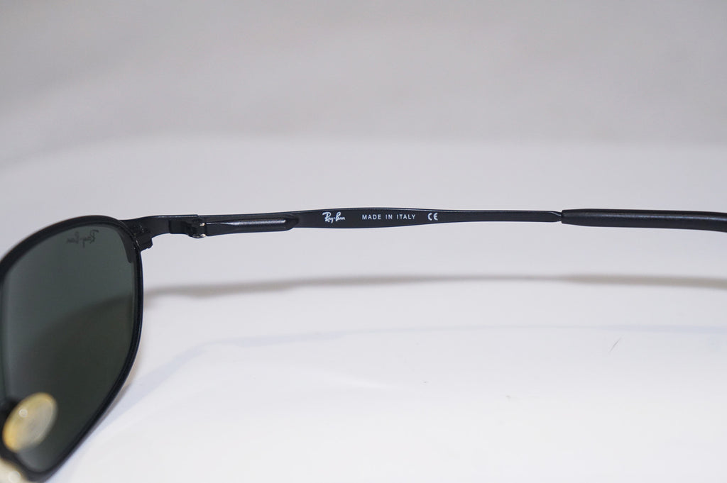 RAY-BAN 1990 Vintage Mens Designer Sunglasses Black Oval RB 3023 W2963 14964
