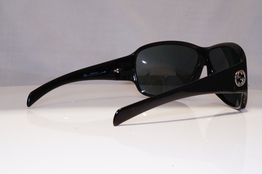 GUCCI Womens Oversized Designer Sunglasses Black Wrap GG 2537 584 21398