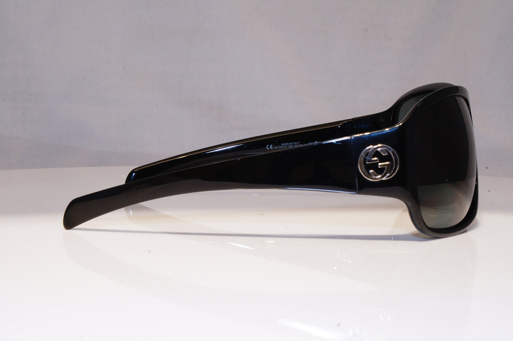 GUCCI Womens Oversized Designer Sunglasses Black Wrap GG 2537 584 21398