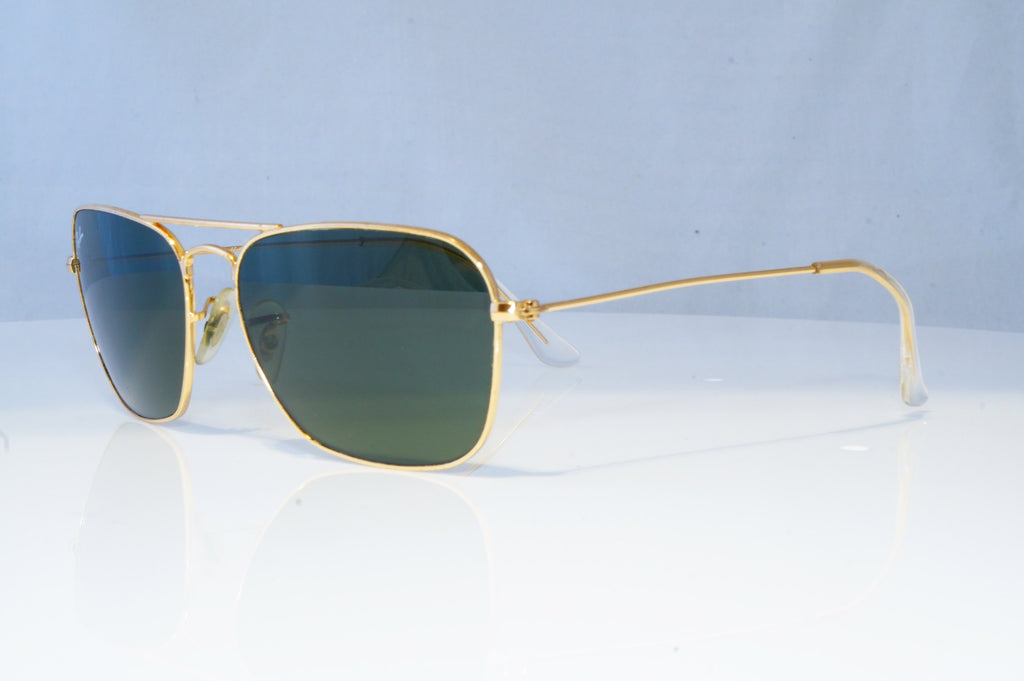 RAY-BAN Mens Designer Sunglasses Gold Square RB 3136 001 19199