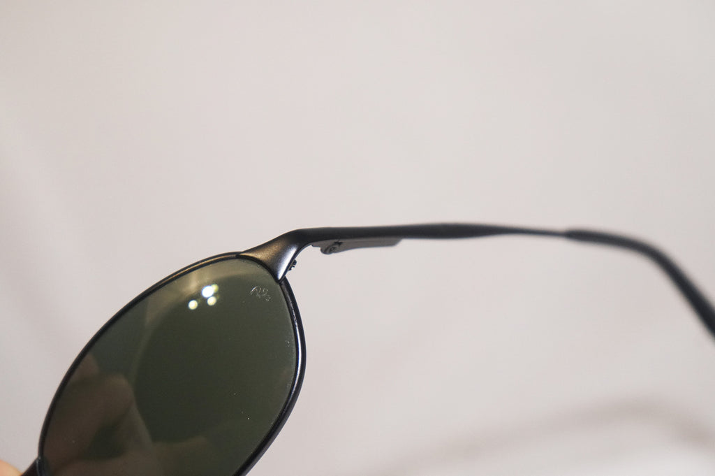 RAY-BAN 1990 Vintage Mens Designer Sunglasses Black Oval RB 3023 W2963 14964