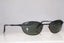 RAY-BAN 1990 Vintage Mens Designer Sunglasses Black Oval RB 3023 W2963 14964