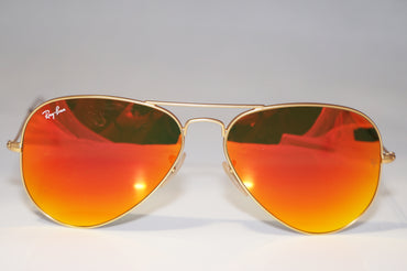RAY-BAN Mens Designer Sunglasses Orange Mirror Aviator RB 3025 112/69 15093