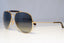 RAY-BAN Mens Designer Sunglasses Gold Pilot OUTDOORSMAN II RB 3029 181/71 19423