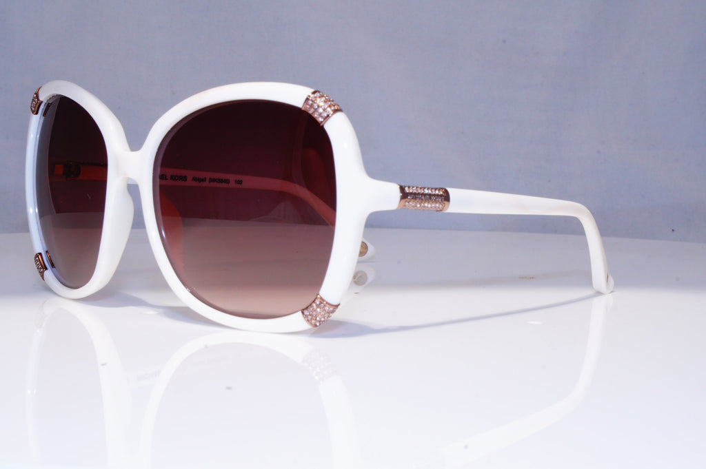MICHAEL KORS Womens Diamante Sunglasses White Square Abigail MKS845 21311