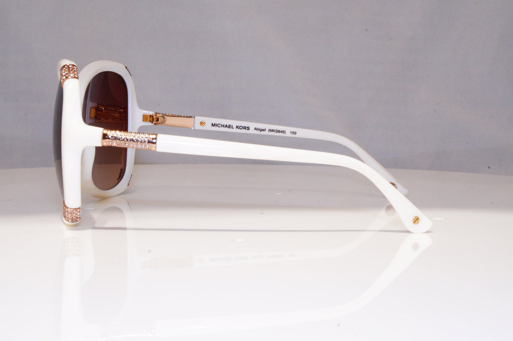 MICHAEL KORS Womens Diamante Sunglasses White Square Abigail MKS845 21311