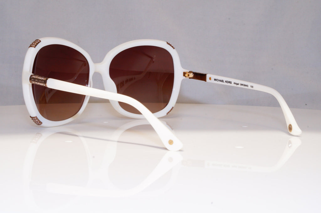 MICHAEL KORS Womens Diamante Sunglasses White Square Abigail MKS845 21311