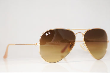 RAY-BAN Mens Unisex Designer Sunglasses Brown Aviator RB 3025 112/85 15058