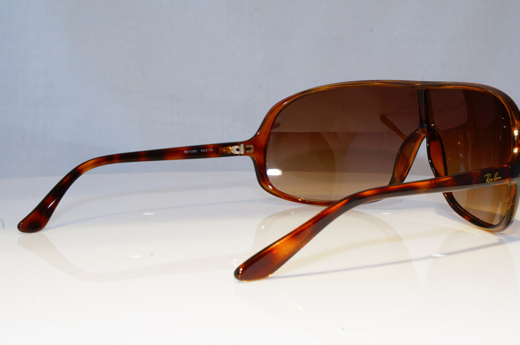 RAY-BAN Mens Vintage 1990 Designer Sunglasses Brown Shield RB 4082 642/13 19367