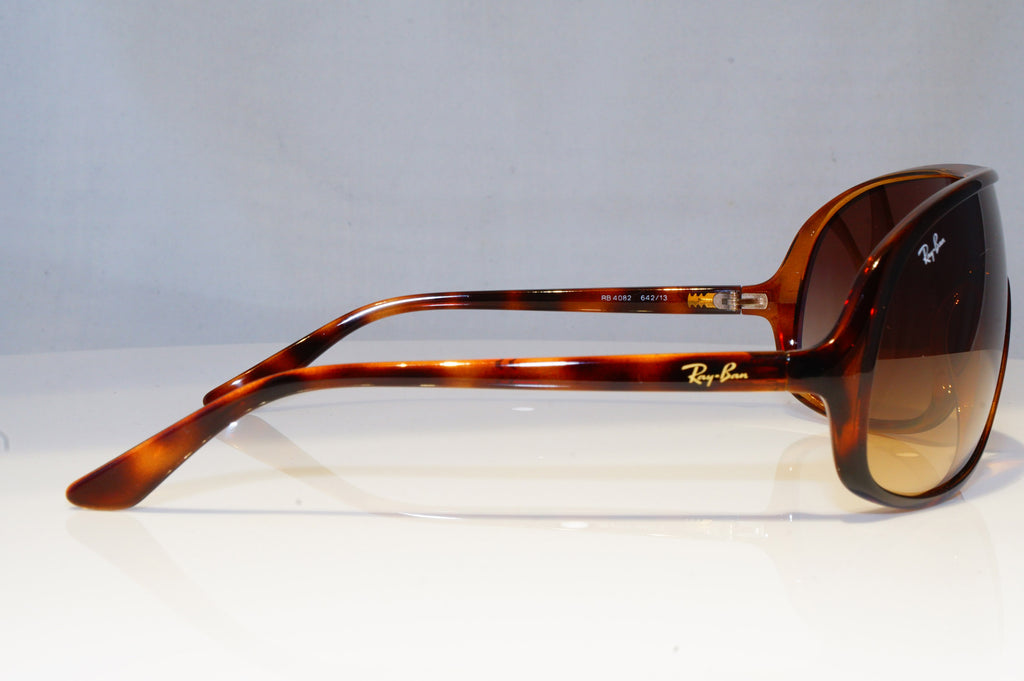 RAY-BAN Mens Vintage 1990 Designer Sunglasses Brown Shield RB 4082 642/13 19367