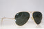 RAY-BAN Mens Unisex Designer Sunglasses Gold Aviator RB 3025 L0205 16240