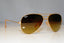 RAY-BAN Mens Designer Sunglasses Gold Aviator RB 3025 112/85 16666
