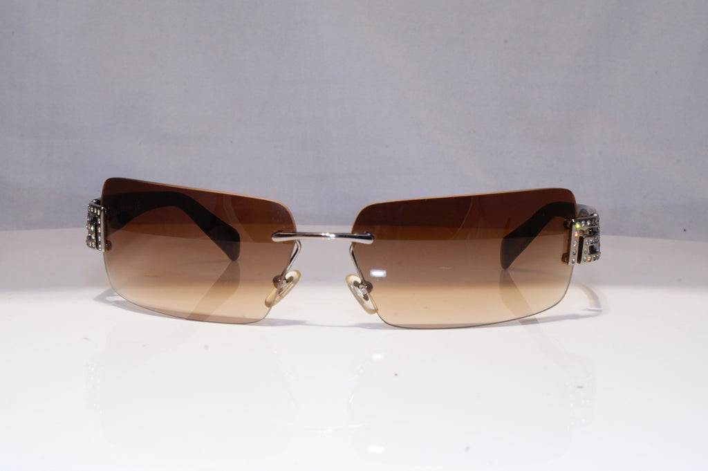 VERSACE Womens Diamante Boxed Vintage Sunglasses Rectangle 2017 1001/13 21278
