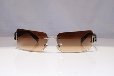 VERSACE Womens Diamante Boxed Vintage Sunglasses Rectangle 2017 1001/13 21278